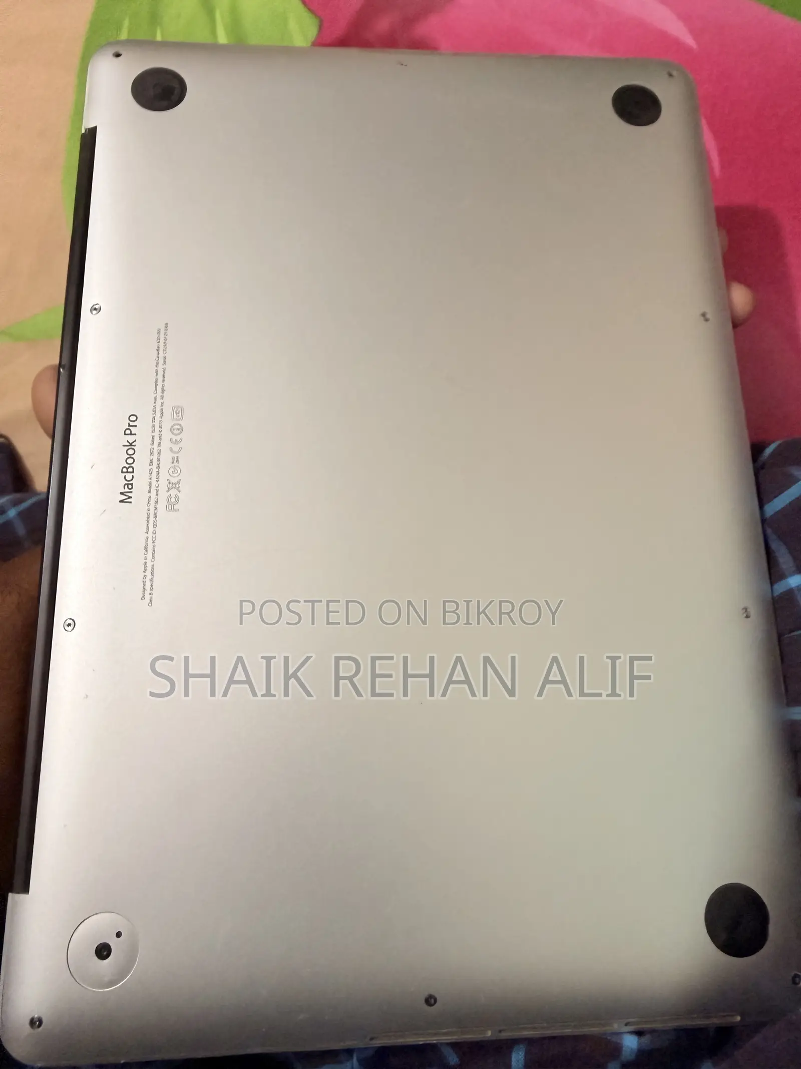 Laptop Apple MacBook Pro 2013 8GB Intel Core i5 SSD 256GB