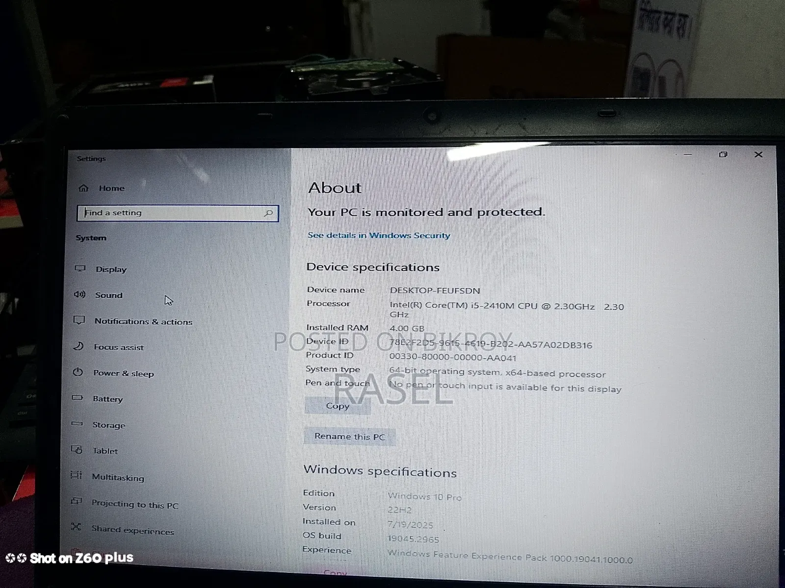 Laptop Sony VAIO 15E F15218SN 4GB Intel Core i5 HDD+SSD 128GB