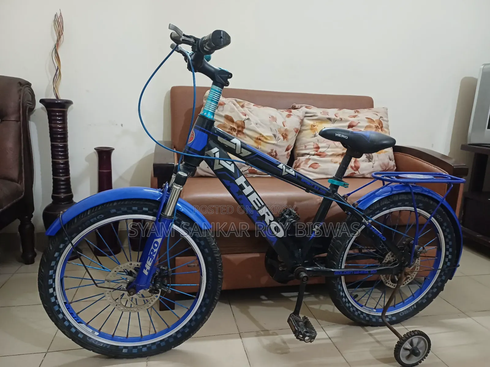 20 Inch Bicycle Hero D/D With Side Wheels (Bicycle for 7-12 years)
