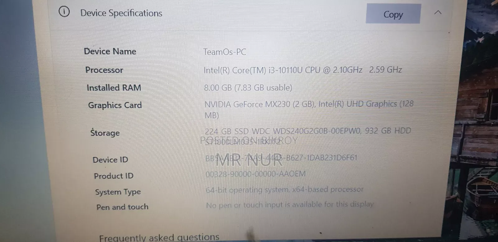 Laptop Acer Aspire 3 8GB Intel Core i3 HDD+SSD 1T