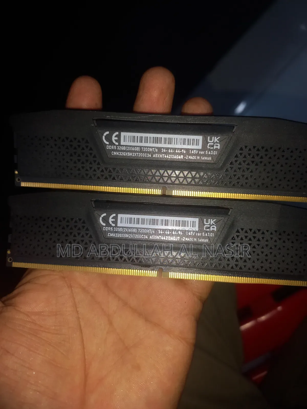 Corsair Vengeance 32gb Ddr5 7200mhz Desktop RAM
