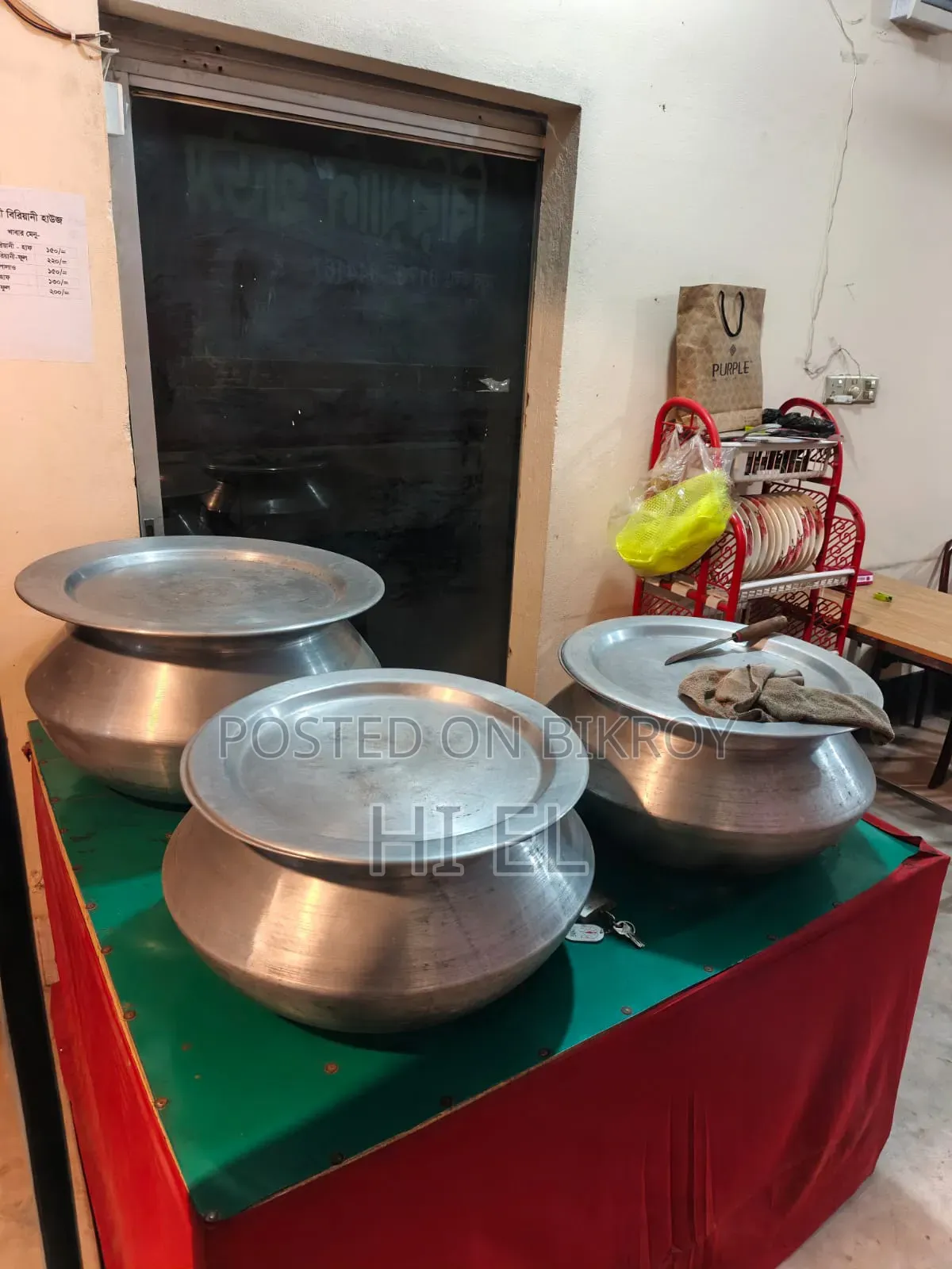 All Equipment and Materials of Restaurant/Biryani House for Sale