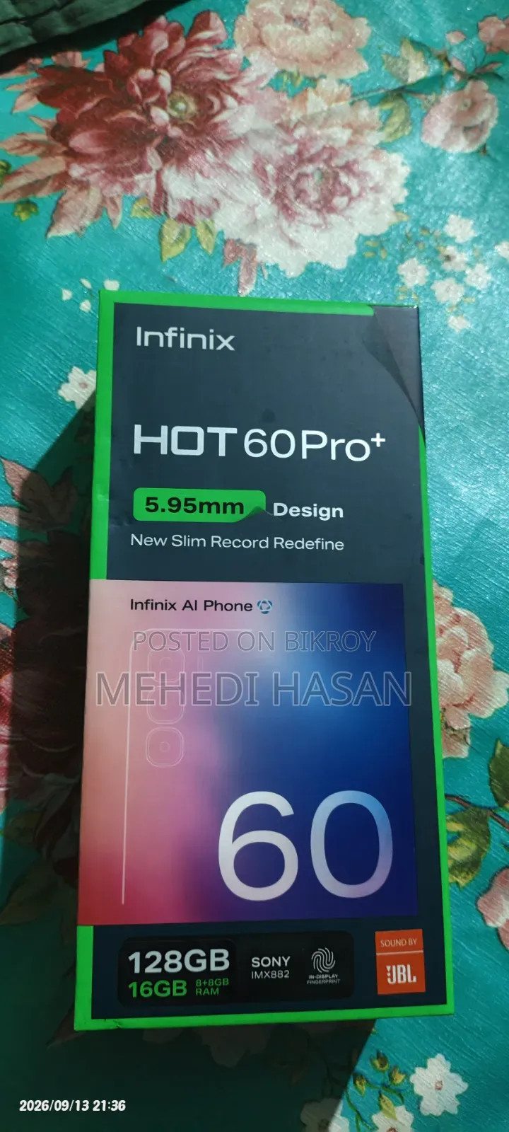 Infinix Hot 60 Pro+ 128 GB Silver