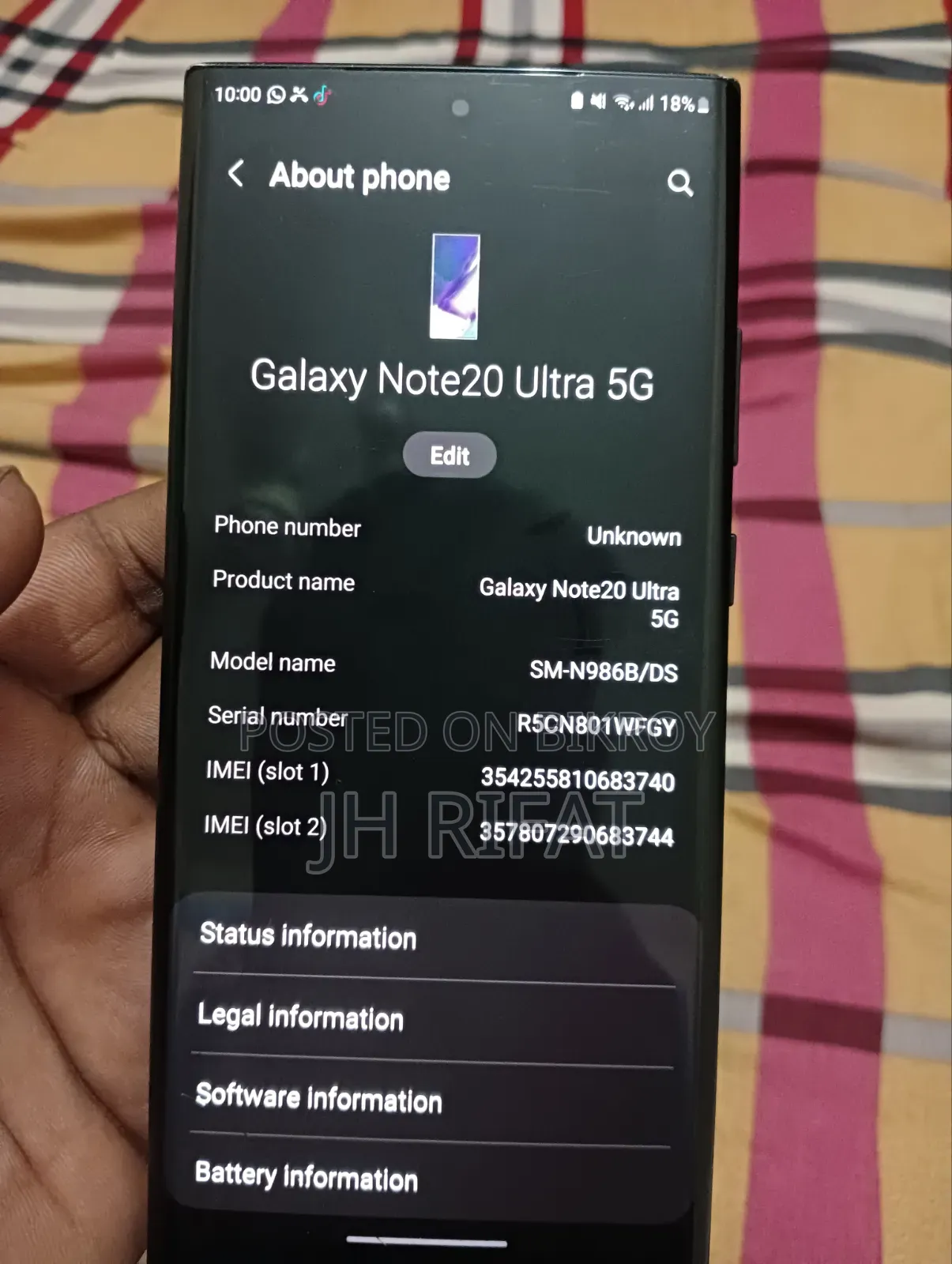 Samsung Galaxy Note 20 Ultra 256 GB Black