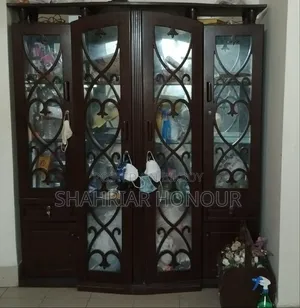 Showcase 4 Door Brown Color