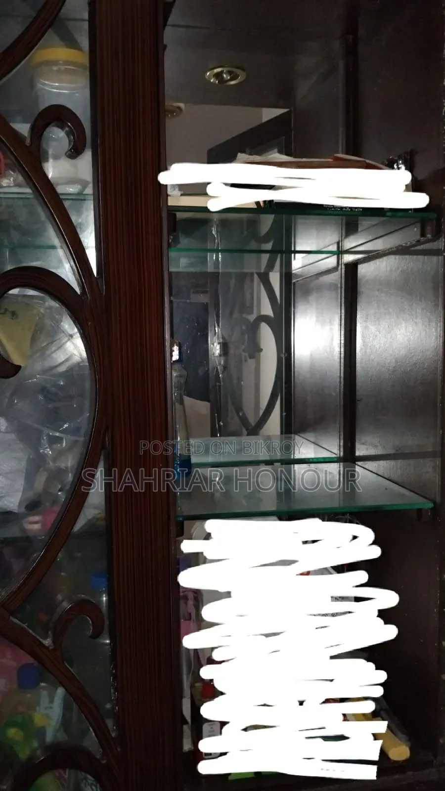 Showcase 4 Door Brown Color