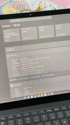 Microsoft Surface Laptop 4 16GB Intel Core i7 SSD 256GB Laptop