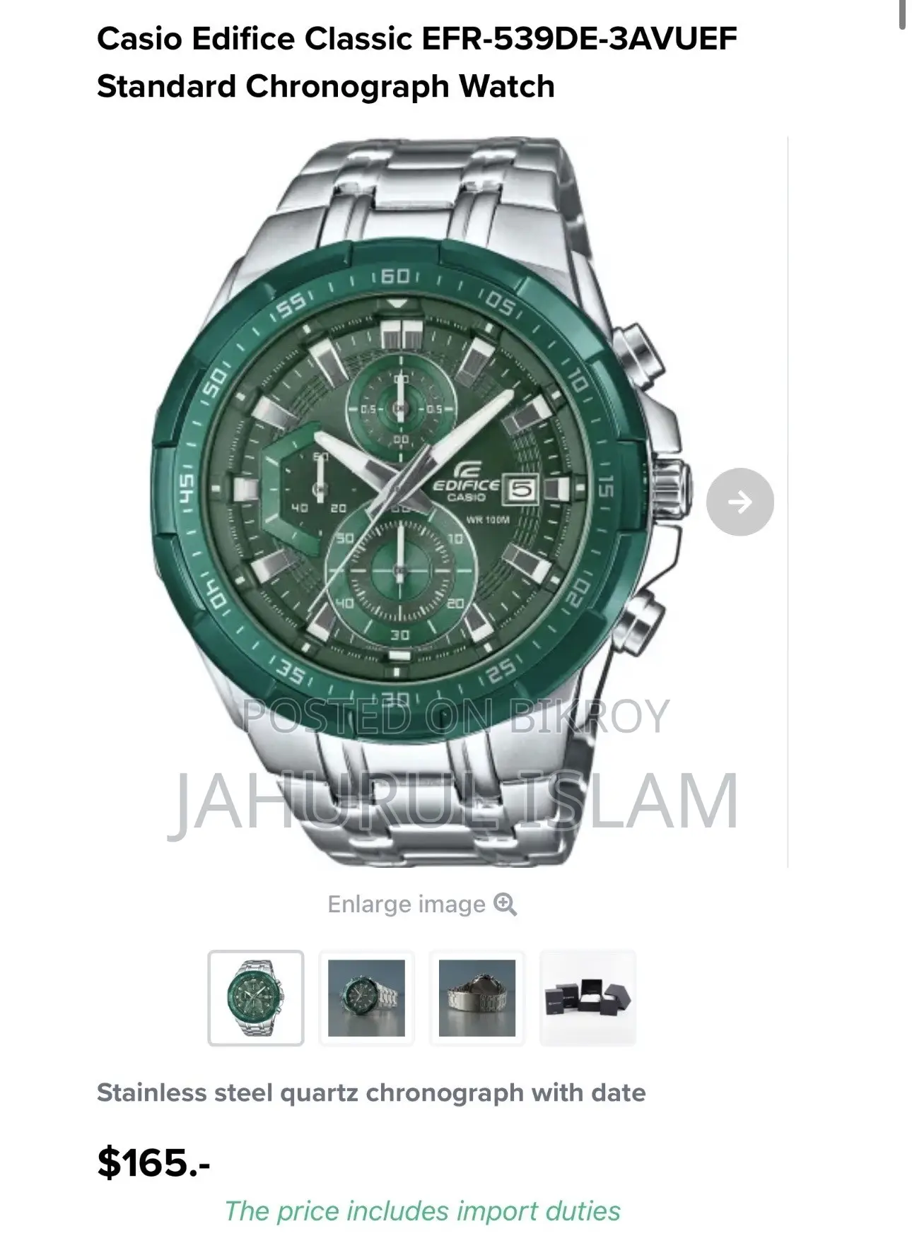 Casio Edifice EFR-539DE-3A
