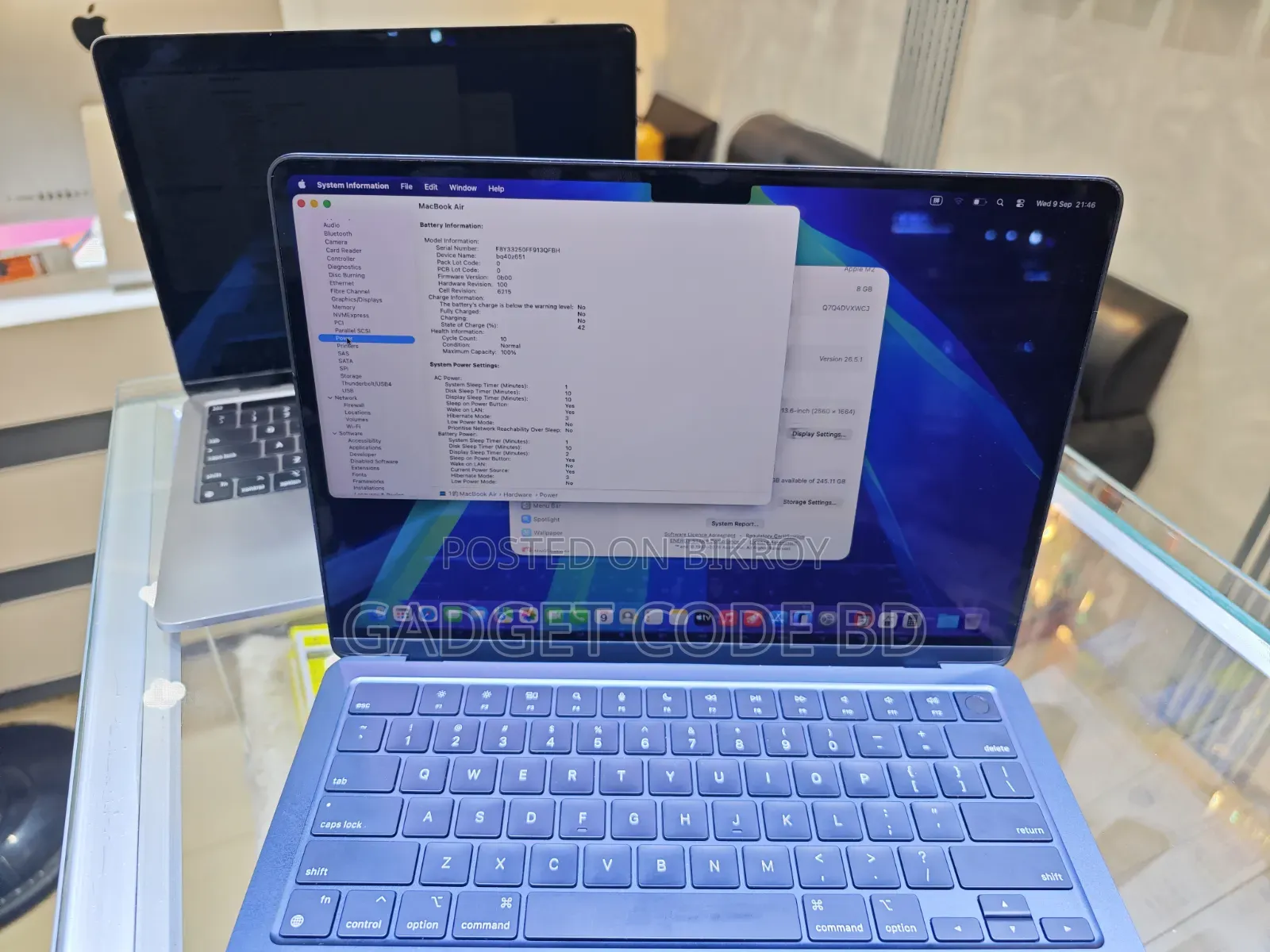 Laptop Apple MacBook Air 2022 M2 8GB Apple M2 SSD 256GB