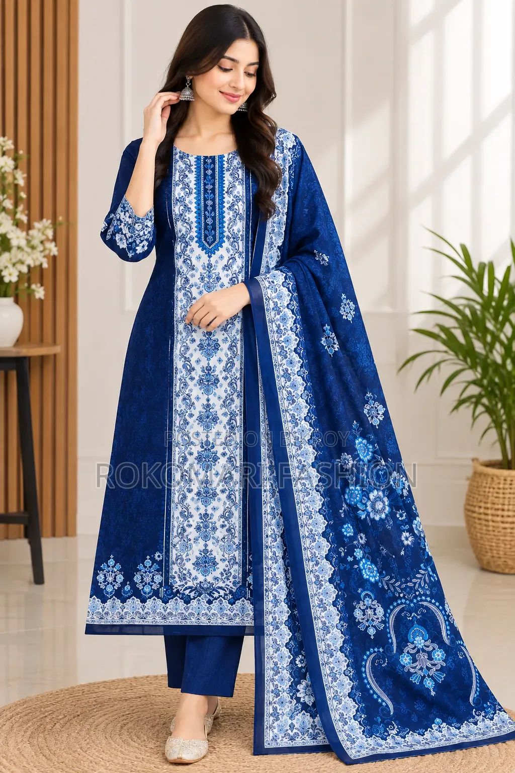Premium Quality Cotton Three Piece