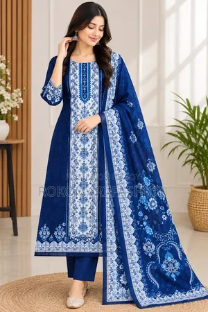 Premium Quality Cotton Three Piece