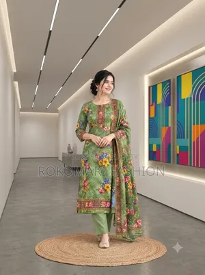 Premium Quality Cotton Three Piece