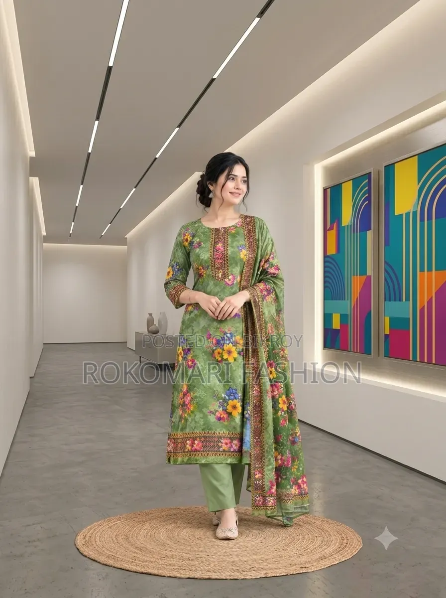 Premium Quality Cotton Three Piece