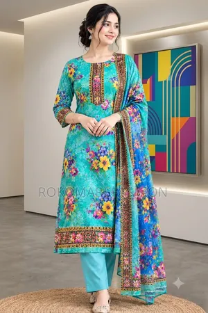 Premium Quality Cotton Three Piece