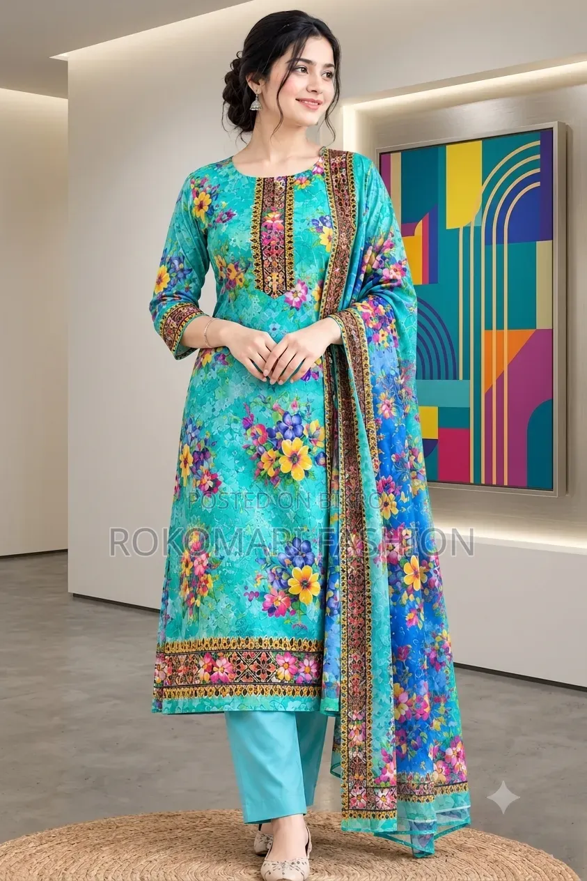 Premium Quality Cotton Three Piece