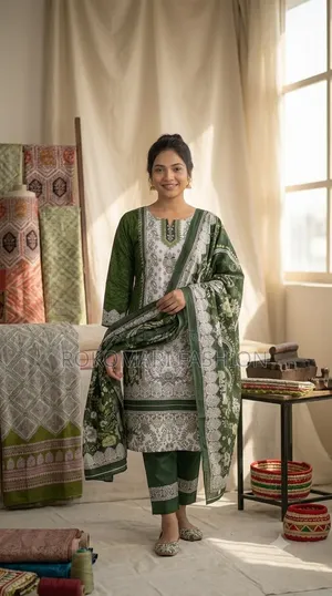 Premium Quality Cotton Three Piece