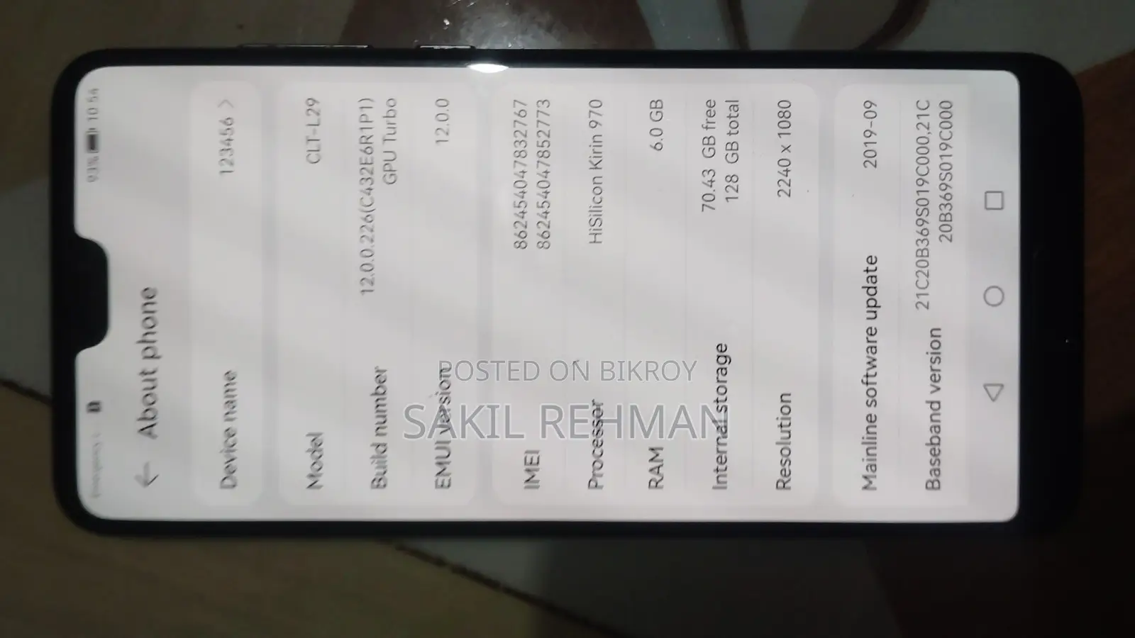 Huawei P20 Pro 128 GB Blue