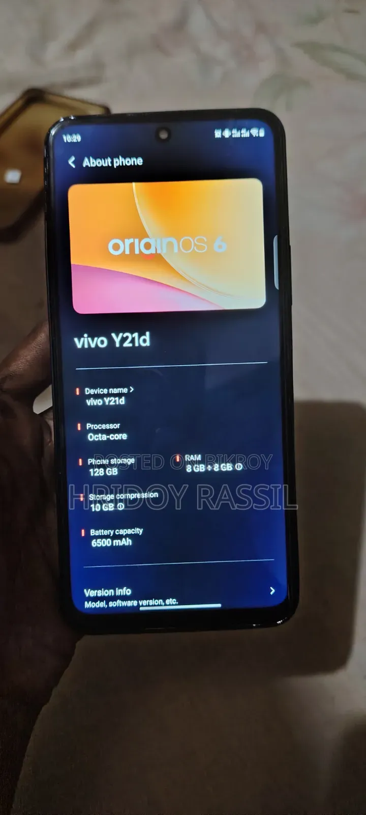 New Vivo Y21d 128 GB Blue