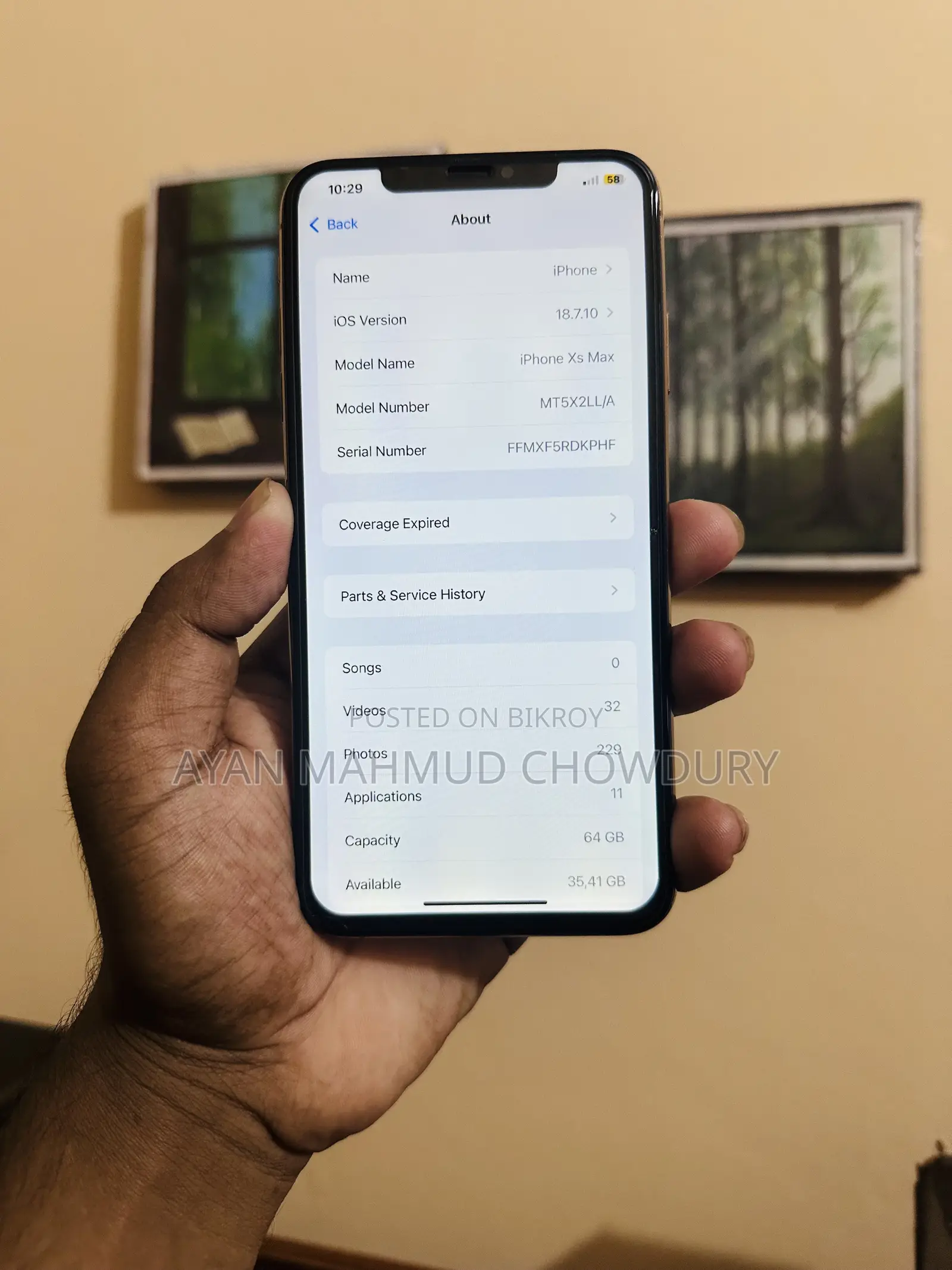 অ্যাপল আইফোন এক্সএস ম্যাক্স ৬৪ জিবি রোজ গোল্ড