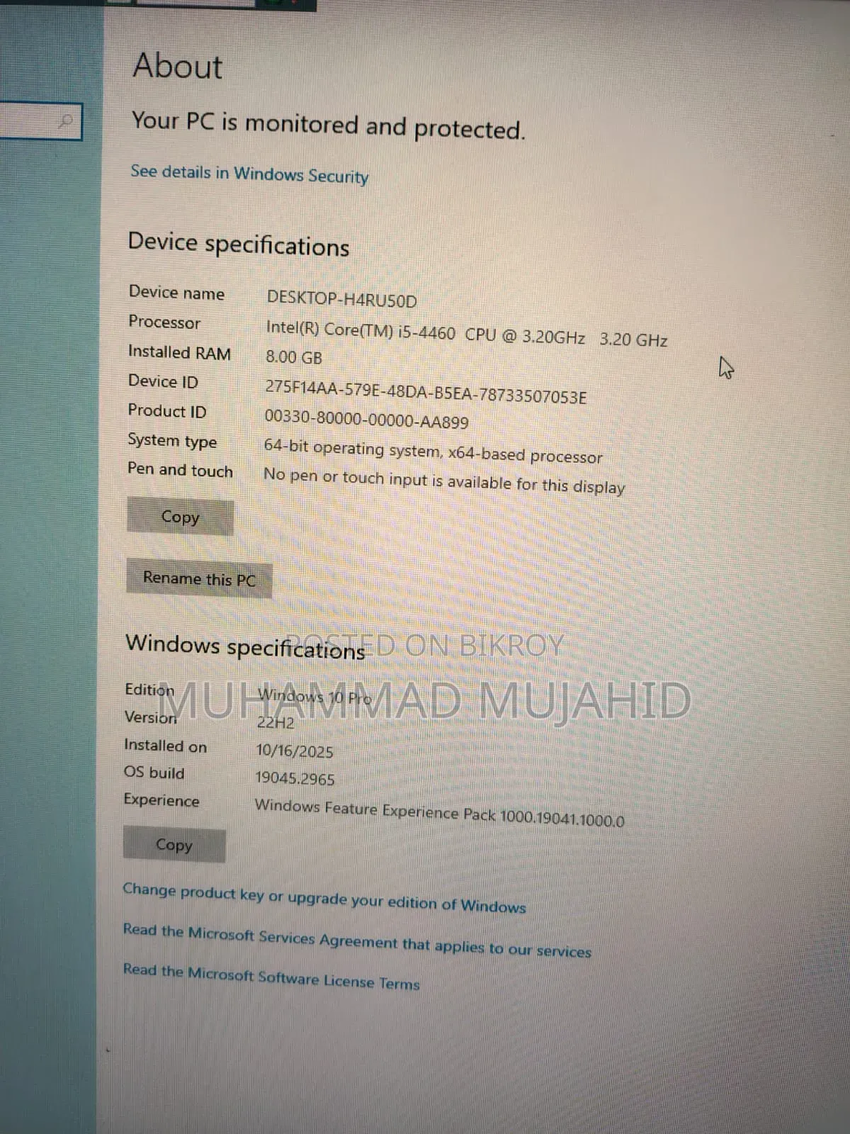 Desktop Computer 8GB Intel Core i5 SSD 128GB