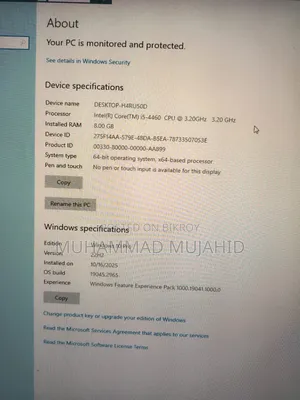 Desktop Computer 8GB Intel Core i5 SSD 128GB