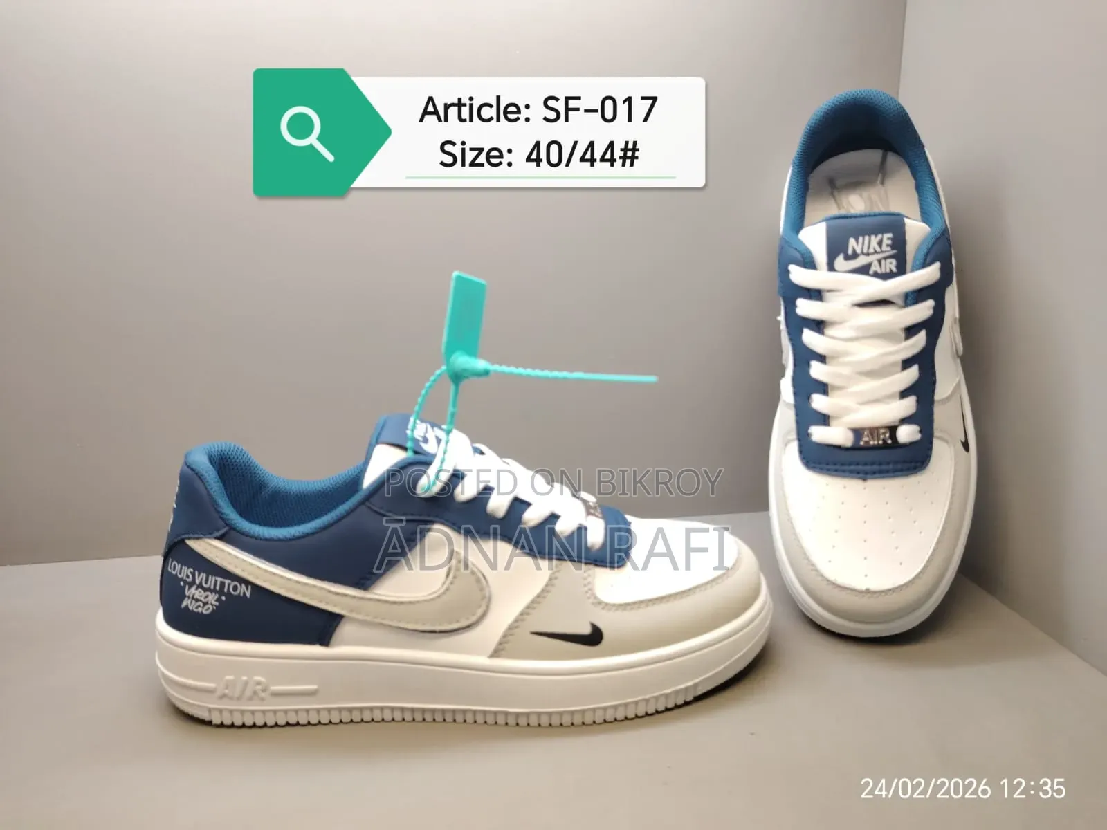 Stylish look best quality sneakers.