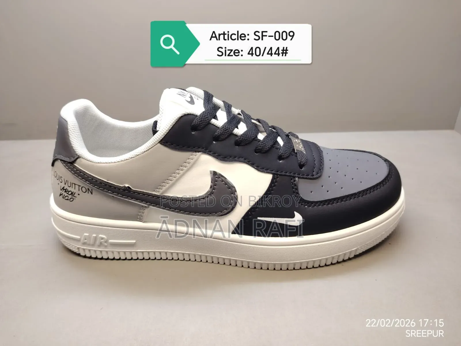 Stylish look best quality sneakers.