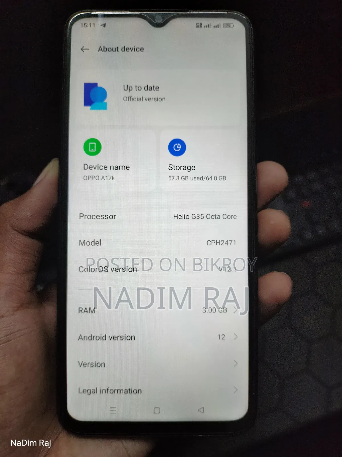 Oppo A17K 64 GB Blue