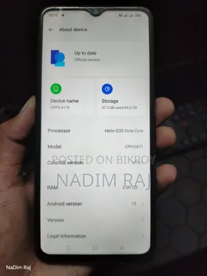 Oppo A17K 64 GB Blue