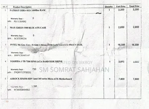 Desktop Computer ASUS 8GB Intel Core I5 HDD+SSD 1T
