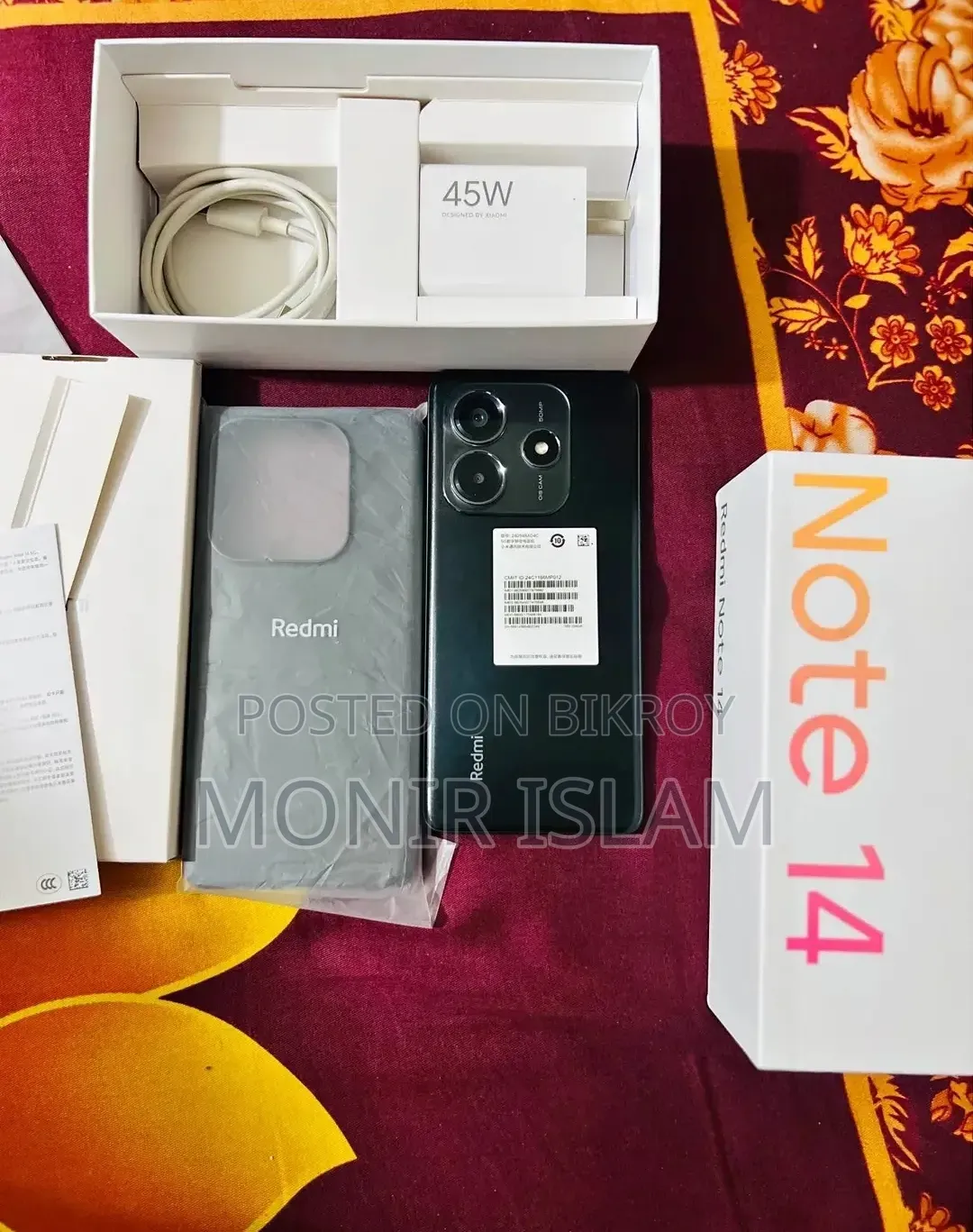 Xiaomi Redmi Note 14 5G 256 GB Black