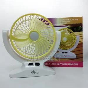 Abjak ২৫০৮ চার্জার ফ্যান ও টেবিল লাইট
