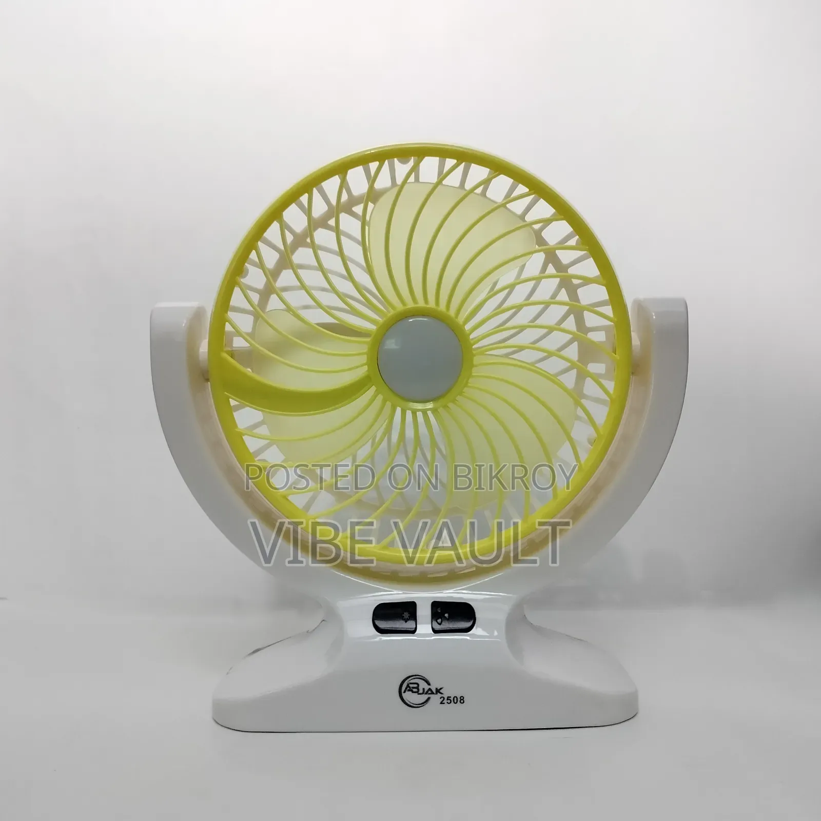 Abjak ২৫০৮ চার্জার ফ্যান ও টেবিল লাইট