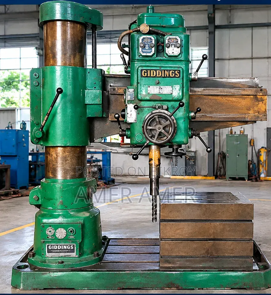 Industrial Heavy Duty Radial Drill Machine – GIDDINGS –