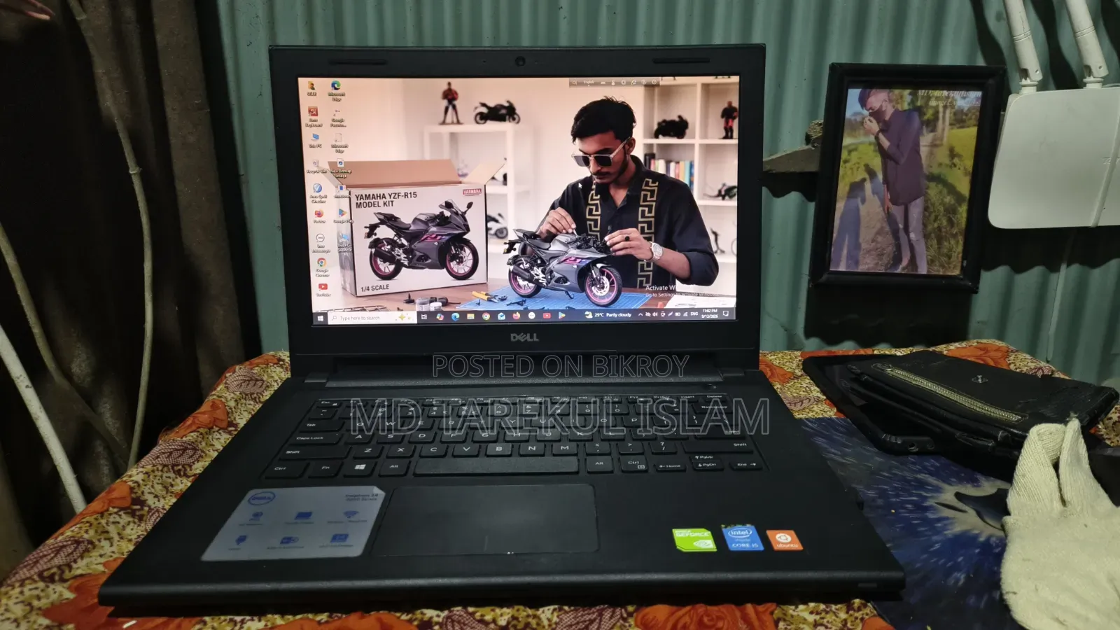 ল্যাপটপ ডেল ৪জিবি ইন্টেল কোর আই৫ এসএসডি ২৫৬জিবি