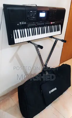 YAMAHA PSR-E463 Keyboard With Bag & Stand (MIDI + Live!)