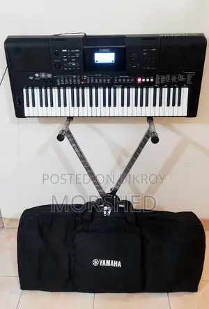YAMAHA PSR-E463 Keyboard With Bag & Stand (MIDI + Live!)