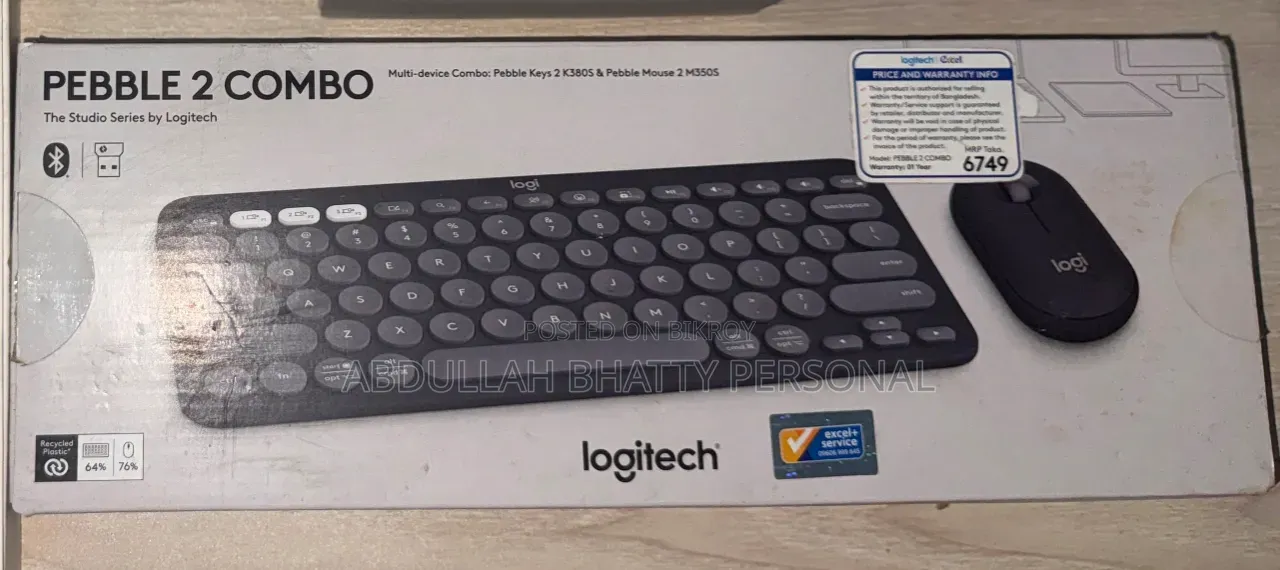 Logitech Pebble 2 Combo (Wireless Keyboard & Mouse)
