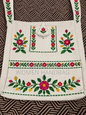Handcrafted Jute Floral Tote Bag