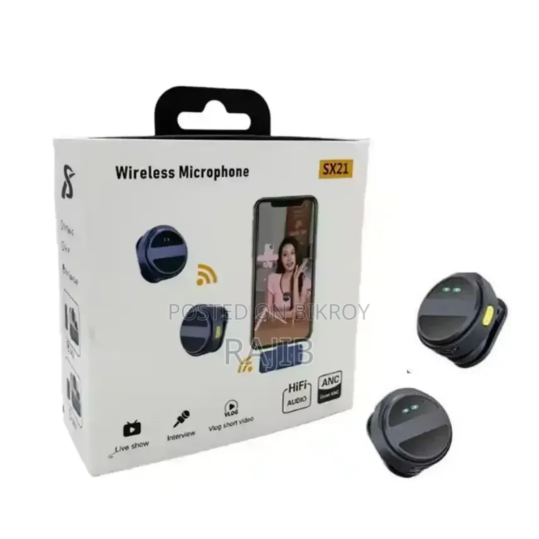SX21 Wireless Dual Lavalier Microphone