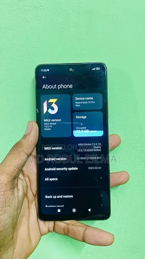শাওমি রেডমি নোট ১০ প্রো ম্যাক্স ১২৮ জিবি রেড