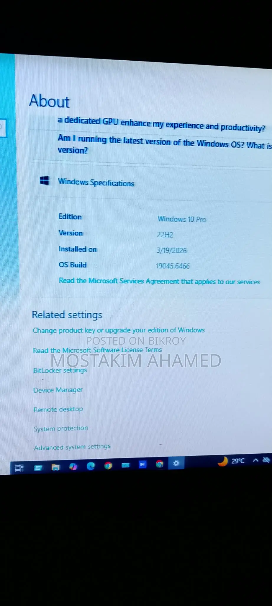 Desktop Computer 8GB Intel Core i3 HDD+SSD 256GB