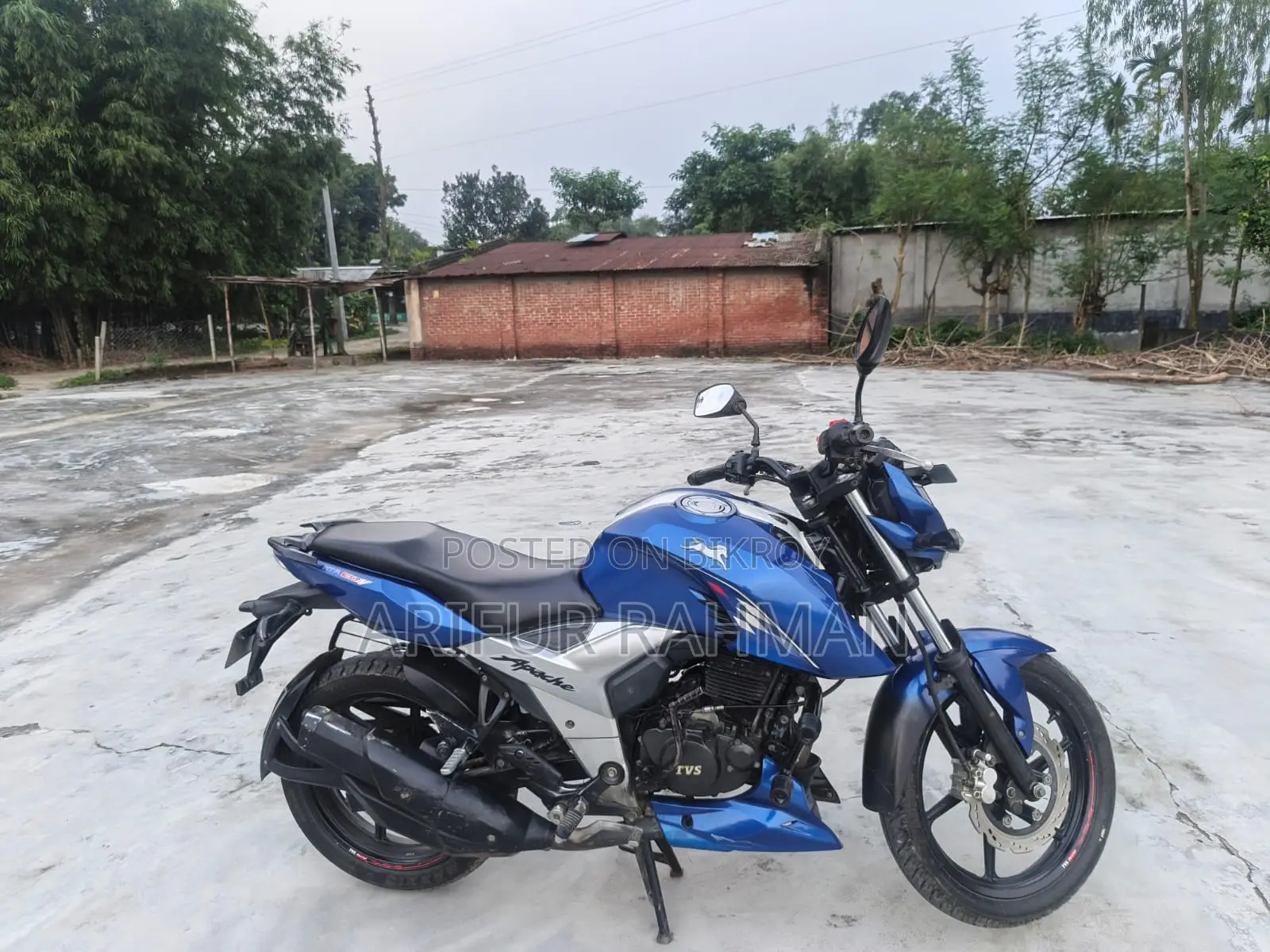 TVS Apache RTR 160 4V 2019 Blue