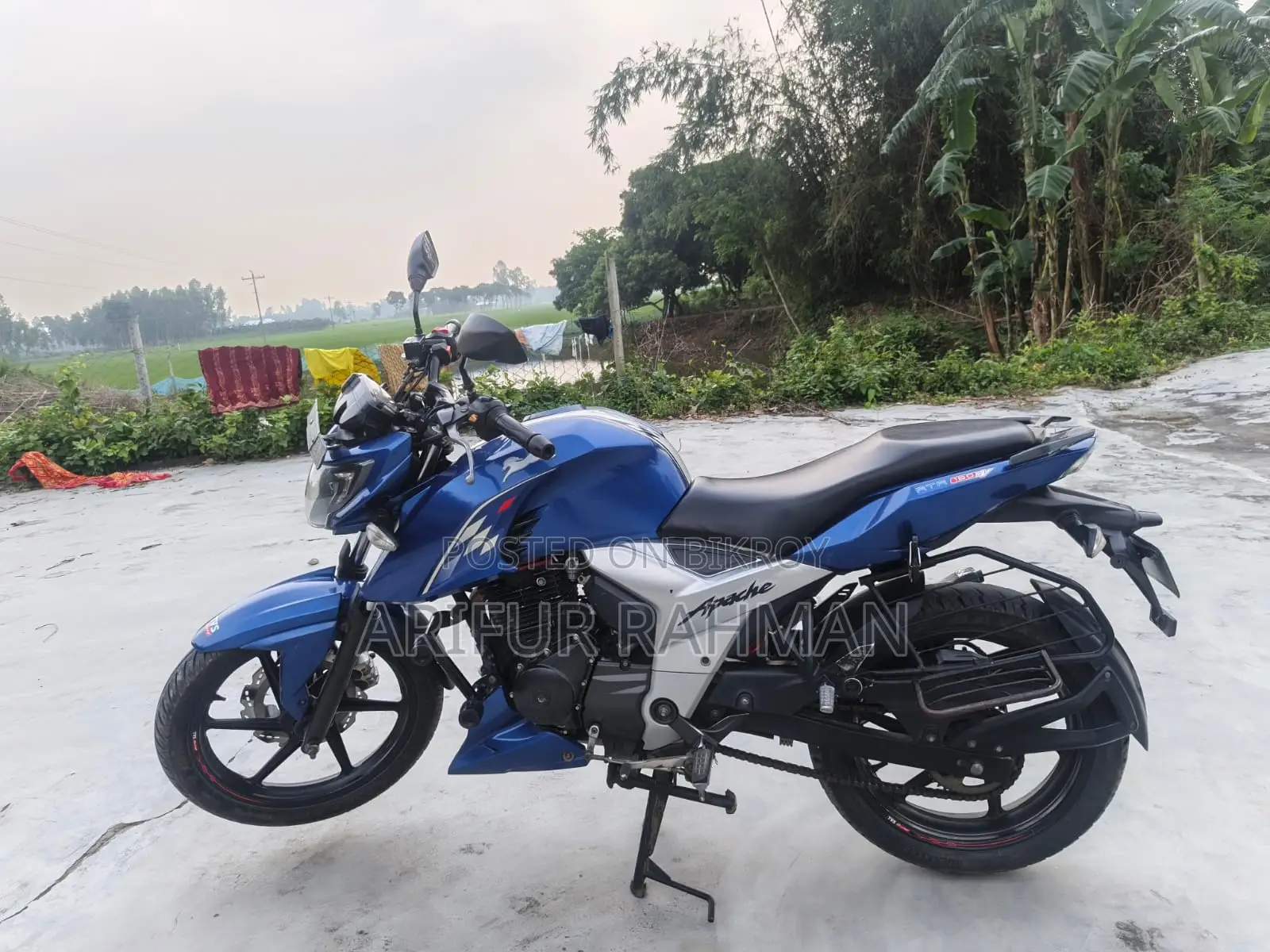 TVS Apache RTR 160 4V 2019 Blue