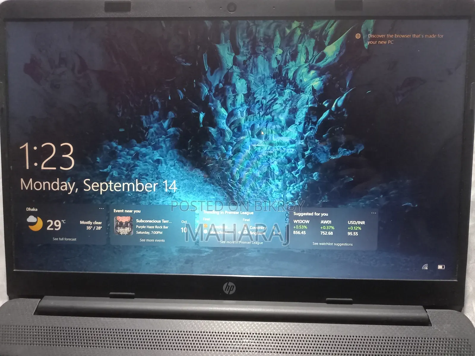 Laptop HP 15s 8GB Intel Celeron SSD 128GB
