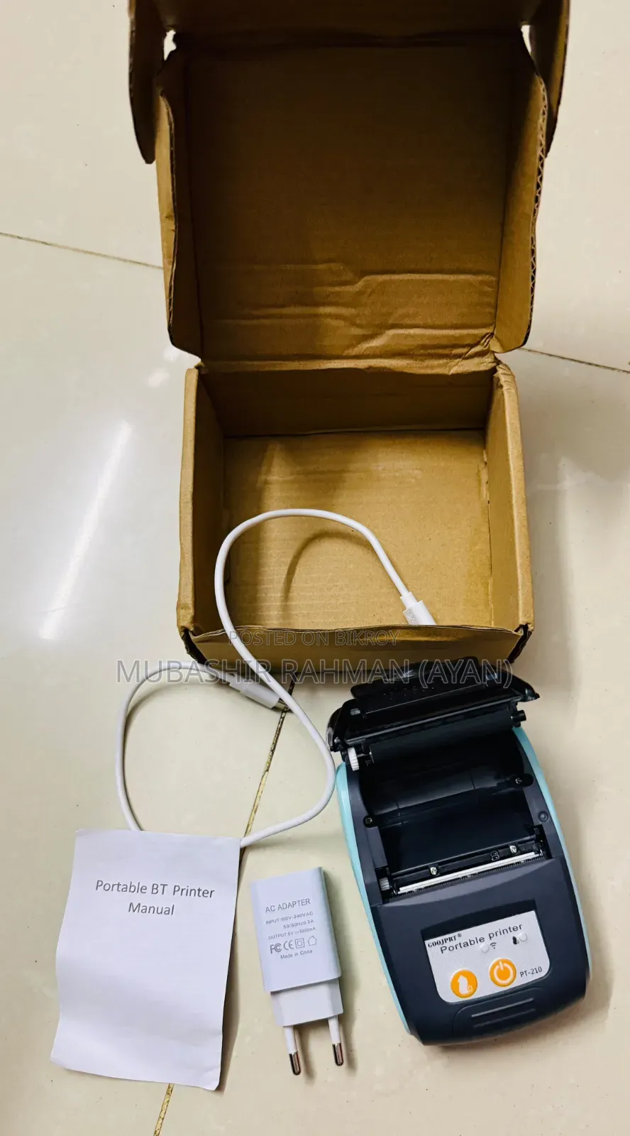 GOOJPRT PT-210 58mm Portable Bluetooth Thermal Printer