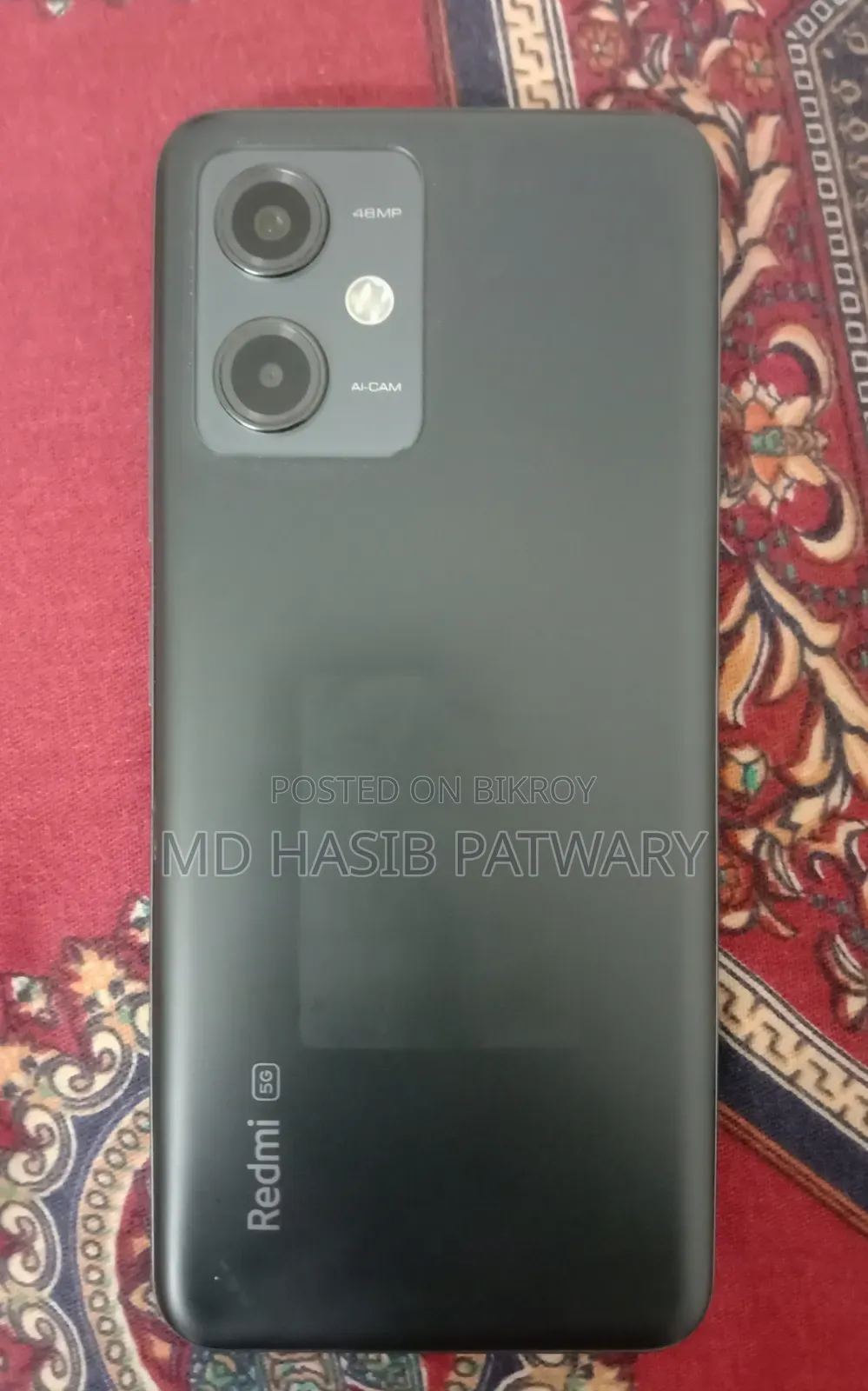 শাওমি রেডমি নোট ১২ ৫জি ২৫৬ জিবি ব্ল্যাক