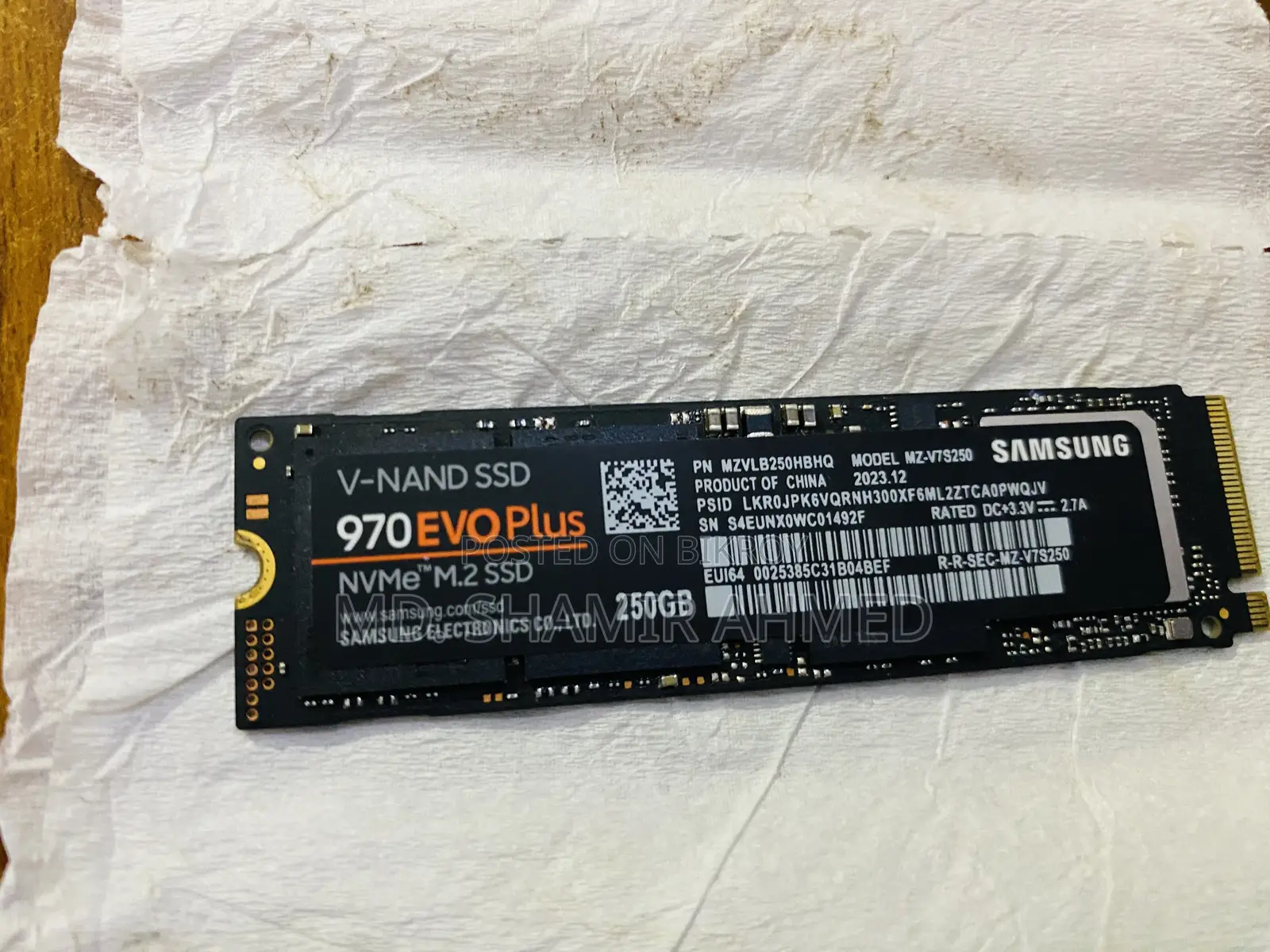 Samsung 970 EVO Plus NVMe M.2 250GB SSD