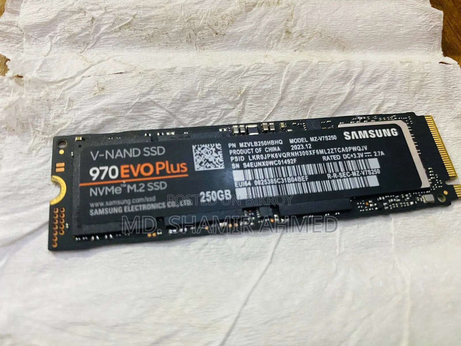 Samsung 970 EVO Plus NVMe M.2 250GB SSD