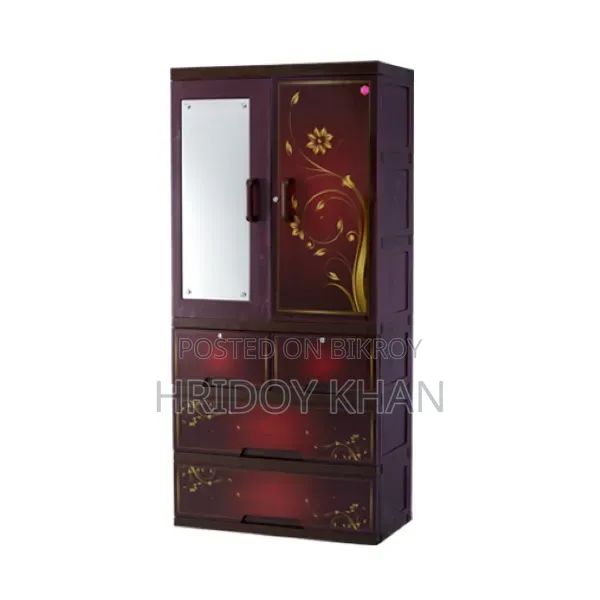 2 Units (ACI Almirah Glass 3 Drawer)--(Rfl TEL Smart Kitchen Cabinet)